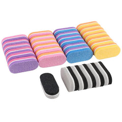 20 pcs Double Sided Nail File with Sponge Sanding Blocks for Manicure