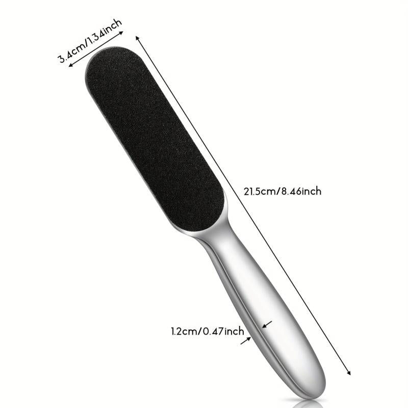 Stainless Steel Foot File Callus Remover with 10 Replaceable Pads