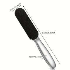 Stainless Steel Foot File Callus Remover with 10 Replaceable Pads
