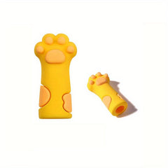Silicone Cuticle Nippers Cover Cat Paw Nail Protector Tweezers