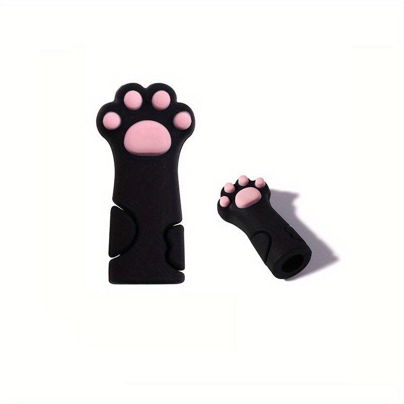 Silicone Cuticle Nippers Cover Cat Paw Nail Protector Tweezers