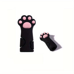 Silicone Cuticle Nippers Cover Cat Paw Nail Protector Tweezers