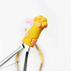 Silicone Cuticle Nippers Cover Cat Paw Nail Protector Tweezers