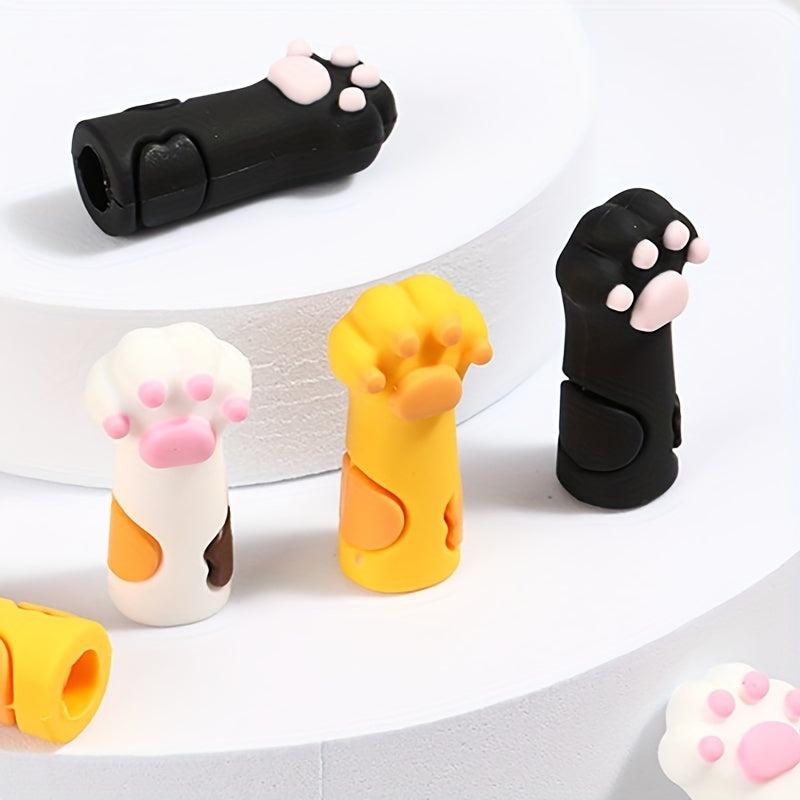 Silicone Cuticle Nippers Cover Cat Paw Nail Protector Tweezers
