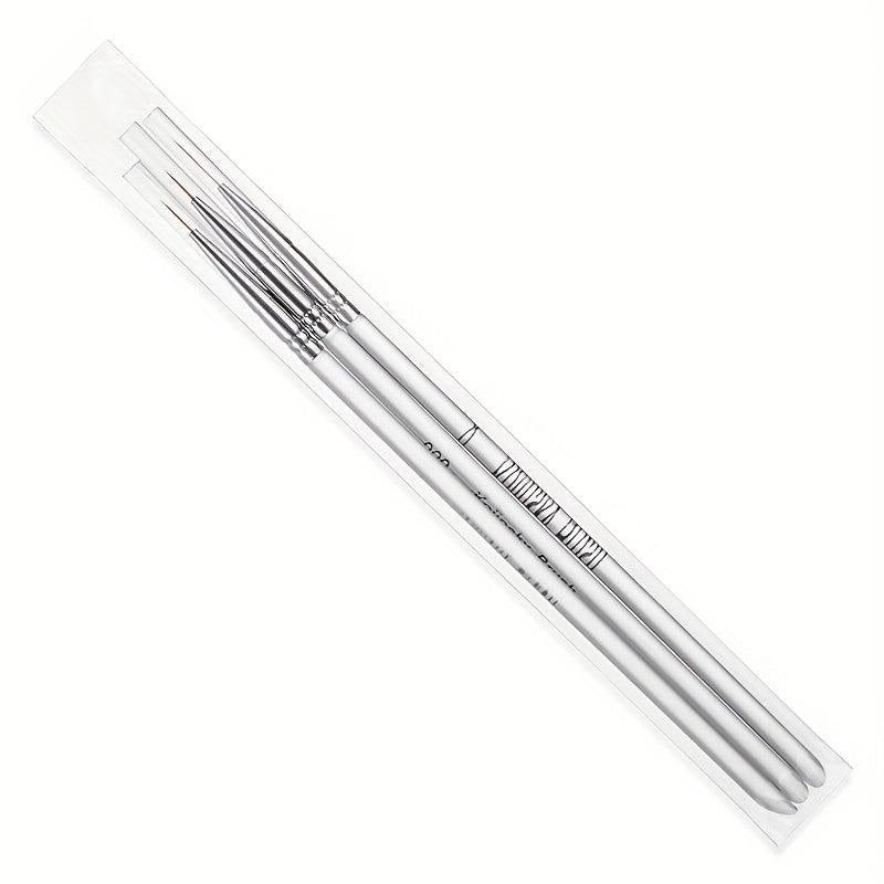 3pcs French Stripe Nail Art Liner Brushes Set
