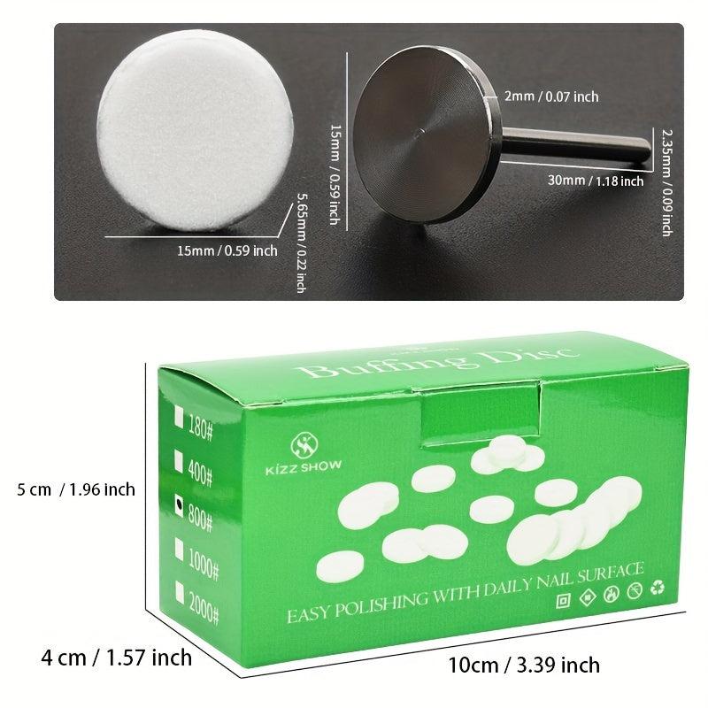 50 Pcs Nail Buffing Sandpaper Polishing Files Pedicure Shiner Tools