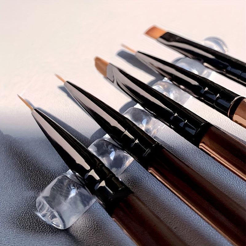 5 Grids Manicure Pen Holder Clear Nail Art Pen Display