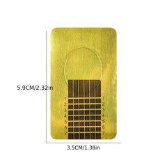 100 Pcs Golden Rectangle Nail Forms Self Adhesive Extension Molds UV Gel Tips