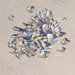 50pcs 3D Rhinestone Nail Art Charms Butterfly Heart Nail Decoration DIY