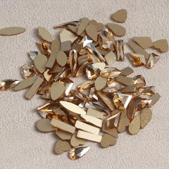 50pcs 3D Rhinestone Nail Art Charms Butterfly Heart Nail Decoration DIY