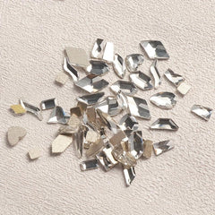 50pcs 3D Rhinestone Nail Art Charms Butterfly Heart Nail Decoration DIY