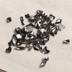 50pcs 3D Rhinestone Nail Art Charms Butterfly Heart Nail Decoration DIY