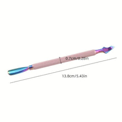Rainbow Cuticle Pusher Stainless Steel Manicure Pedicure Tool Set