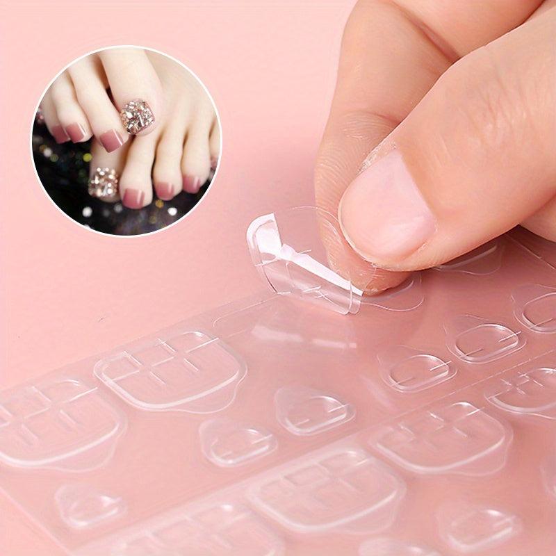 24pcs Waterproof Double Sided Adhesive Tabs for Acrylic False Nails