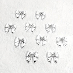 10pcs Alloy Rhinestone Nail Charms 3D Bow Nail Art Jewelry Decoration