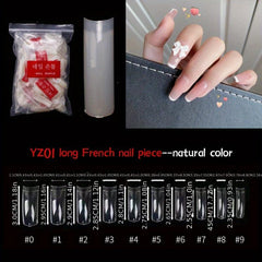 500pcs Lady French Acrylic Style Artificial False Nails Half Tips Clear