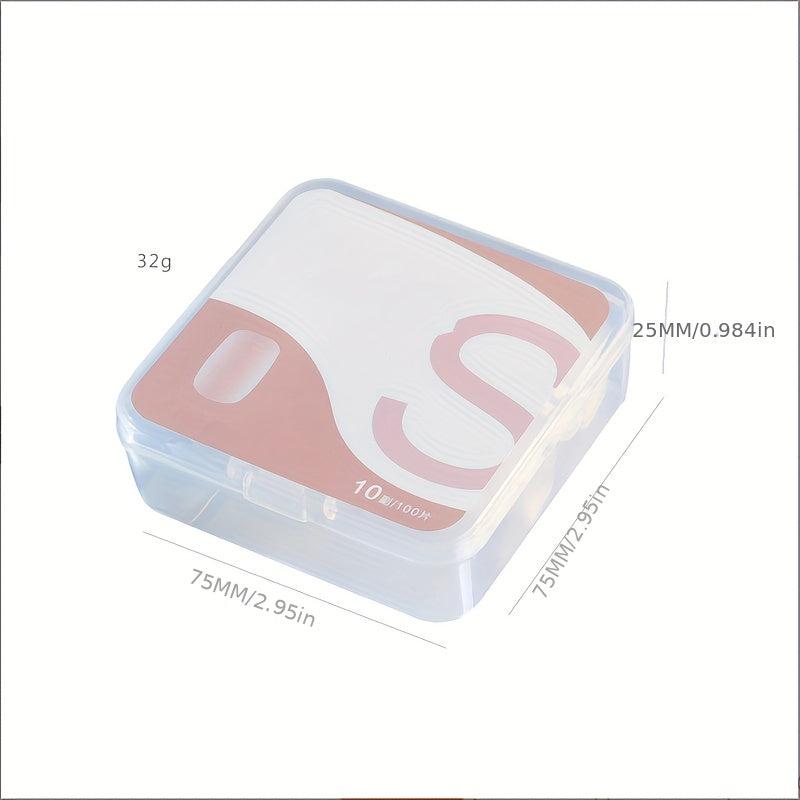 100PCS Clear Almond Nail Tips Pre Buff Press On Short Almond False Nails