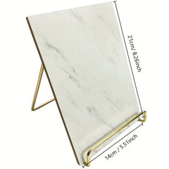 Nail Art Rock Texture Photography Display Board With Golden Stand Holder