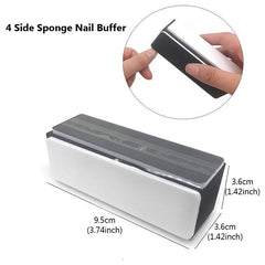 5 pcs Professional Nail File Buffer Set with Acrylic Nail Brush