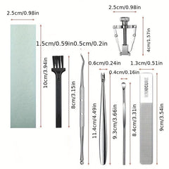 Nail Clippers Kit with Eagle Nose Pliers for Manicures & Pedicures