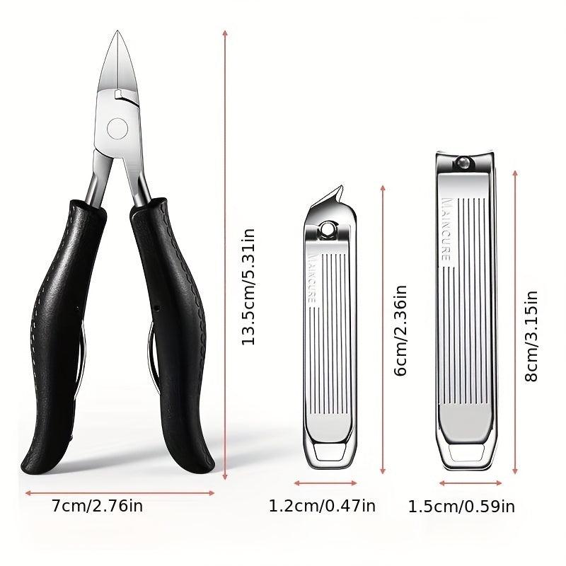 Nail Clippers Kit with Eagle Nose Pliers for Manicures & Pedicures
