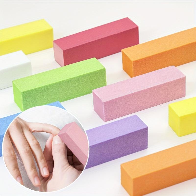30 Pcs Colorful Nail Buffer Block Set Sponge Buffing Files for Women
