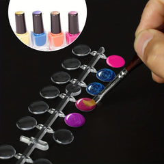 120 pcs Transparent Nail Art Display Tips for Training and Practicing