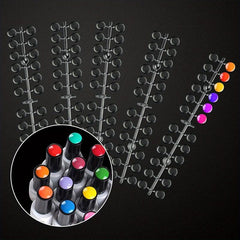 120 pcs Transparent Nail Art Display Tips for Training and Practicing