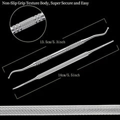 2PCS Ingrown Toenail File And Lifter YINYIN100 Stainless Steel