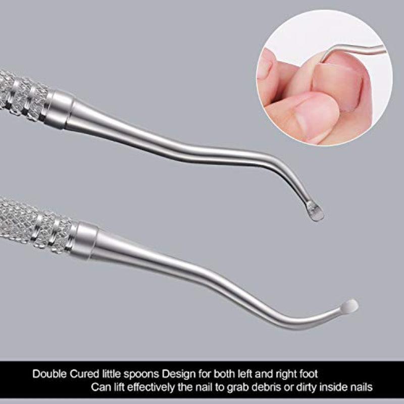 2PCS Ingrown Toenail File And Lifter YINYIN100 Stainless Steel