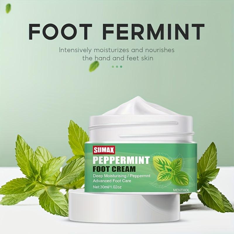 Vit C Peppermint Foot Lotion for Dry Cracked Heels - Moisturizing Cream