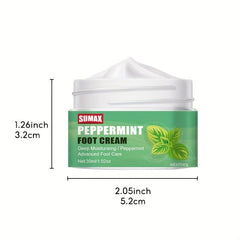 Vit C Peppermint Foot Lotion for Dry Cracked Heels - Moisturizing Cream