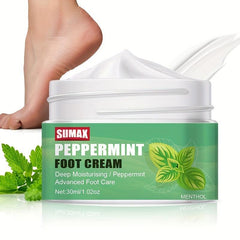 Vit C Peppermint Foot Lotion for Dry Cracked Heels - Moisturizing Cream