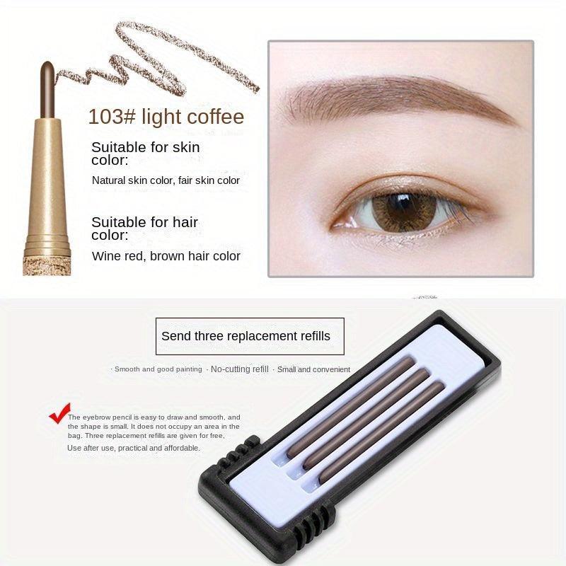 Waterproof Eyebrow Pencil Natural Color Replacement Core Slim Head