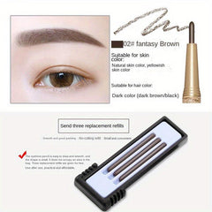 Waterproof Eyebrow Pencil Natural Color Replacement Core Slim Head