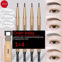 Waterproof Eyebrow Pencil Natural Color Replacement Core Slim Head