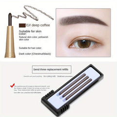Waterproof Eyebrow Pencil Natural Color Replacement Core Slim Head