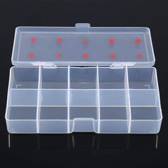 10-Slot Nail Tips Box for False Nail Art Tips