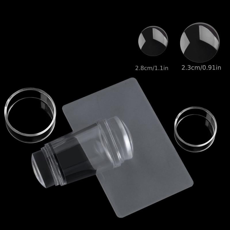 Nail Art Stamping Stamper Scraper Set for Stamped Nail Art