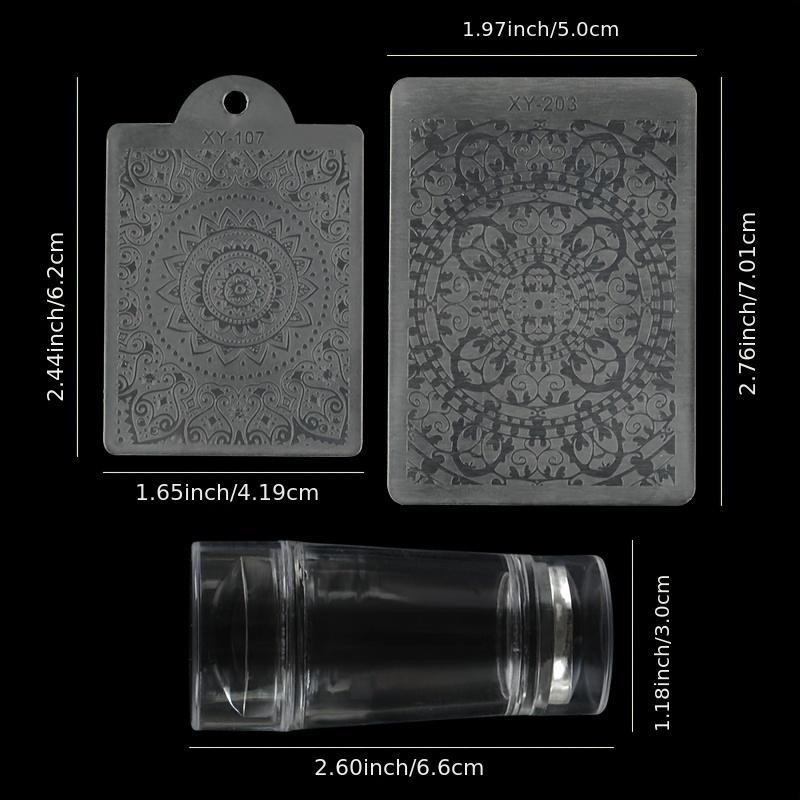 Nail Art Stamping Stamper Scraper Set for Stamped Nail Art