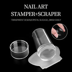 Nail Art Stamping Stamper Scraper Set for Stamped Nail Art