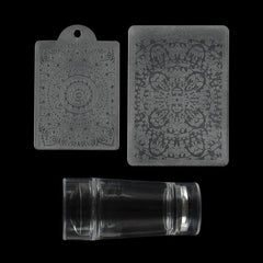 Nail Art Stamping Stamper Scraper Set for Stamped Nail Art
