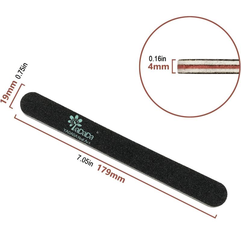 10 PCS Reusable Double Sides Washable Nail File Manicure Tools