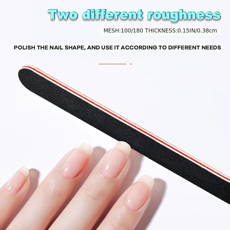 10 PCS Reusable Double Sides Washable Nail File Manicure Tools