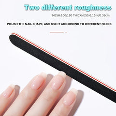 10 PCS Reusable Double Sides Washable Nail File Manicure Tools