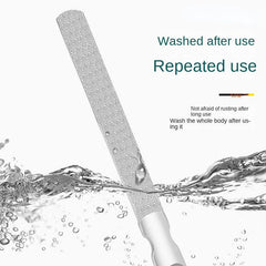 Stainless Steel Nail Files With Anti Slip Handle Double Sided Nail Filer
