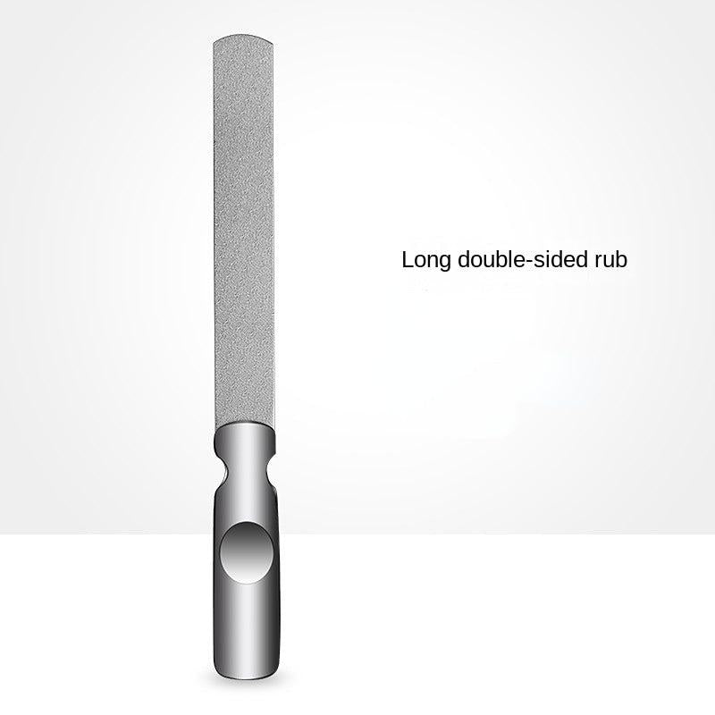 Stainless Steel Nail Files With Anti Slip Handle Double Sided Nail Filer