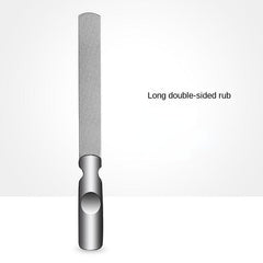 Stainless Steel Nail Files With Anti Slip Handle Double Sided Nail Filer
