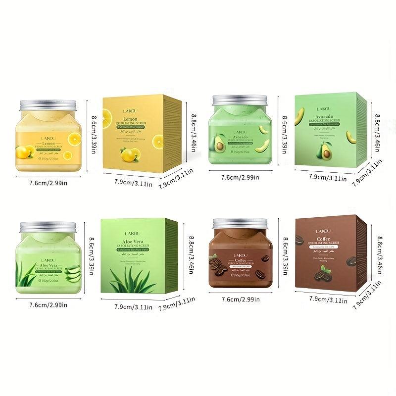 Aloe Avocado Exfoliating Scrub 350g Lemon Coffee Body Peeling