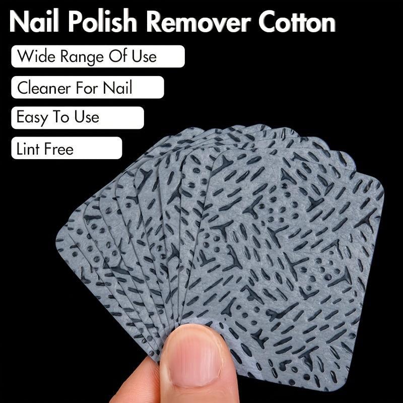 Double Sided Nail Polish Remover Cloth - Makeup Nail Remover Cotton